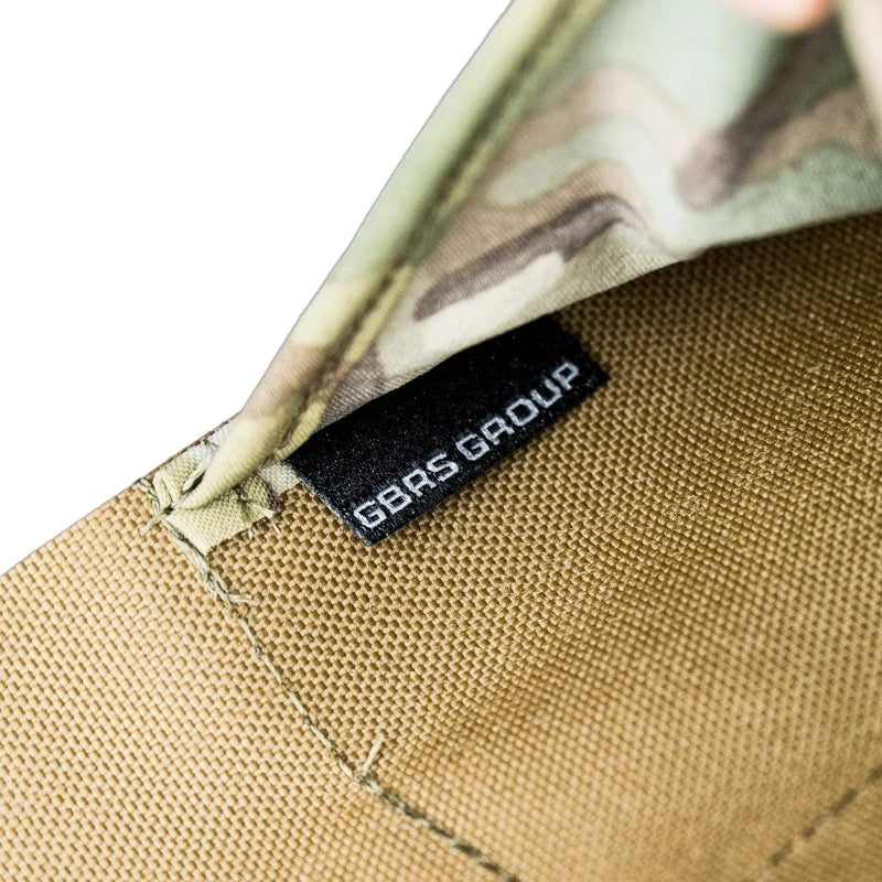 Close up of GBRS Group IFAS Individual First Aid System Pouch interior showing GBRS branding inside medical pouch