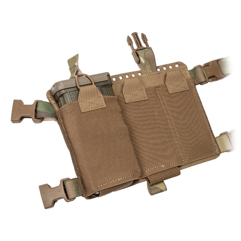 Spiritus Systems 34 Alpha Chest Rig configured with rifle magazine pouches, demonstrating a mission-ready chest rig setup.