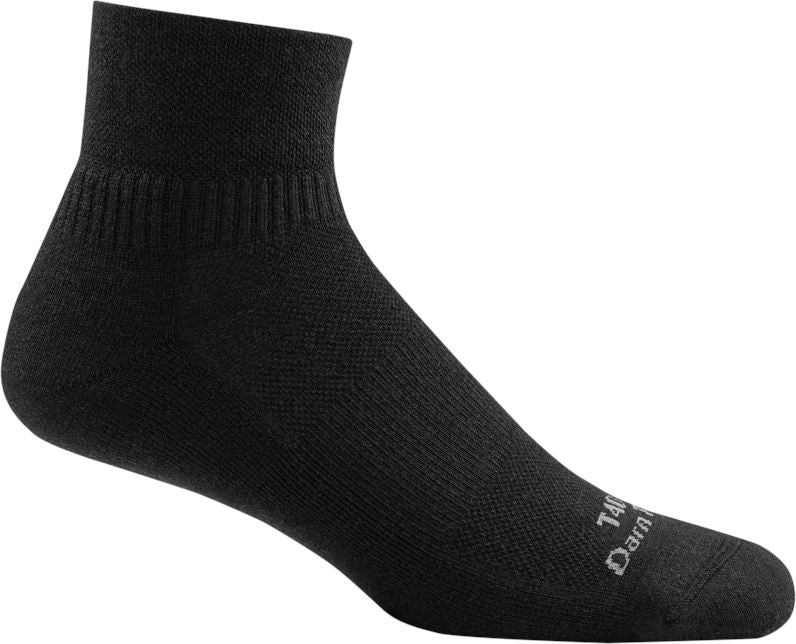Darn Tough Quarter Sock Cushion Socks Darn Tough Vermont Black Small