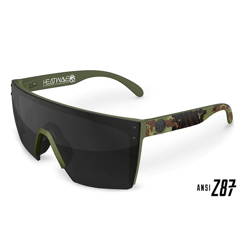 Heat Wave Lazer Face Z87 Topo Camo / Black Polarized Sunglasses Heat Wave 
