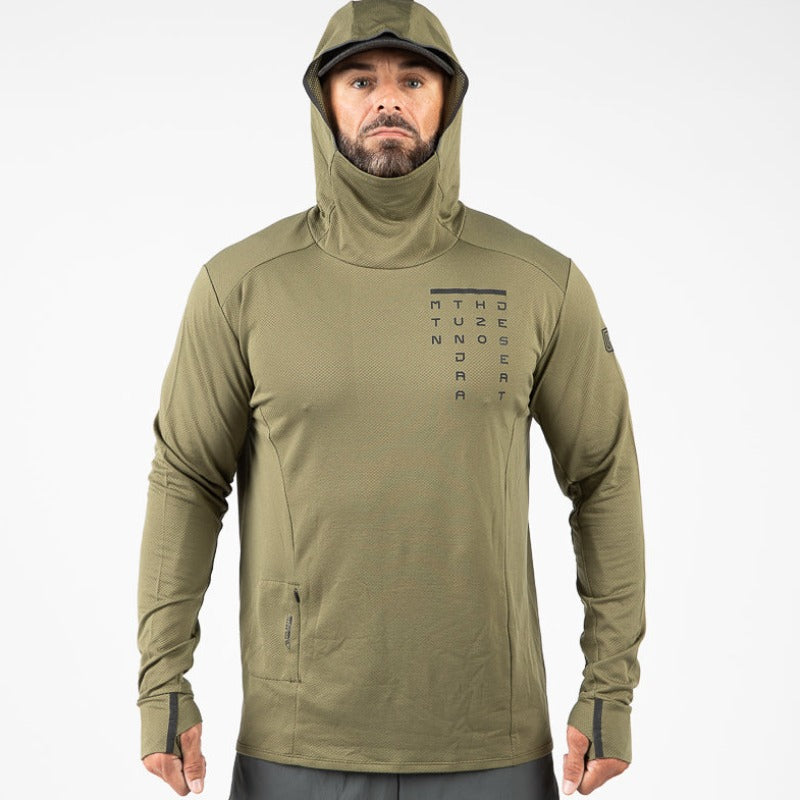 MTHD Delta Tech Hoody Base Layer Top MTHD Burnt Olive Large