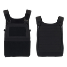Black tactical vest on a white background