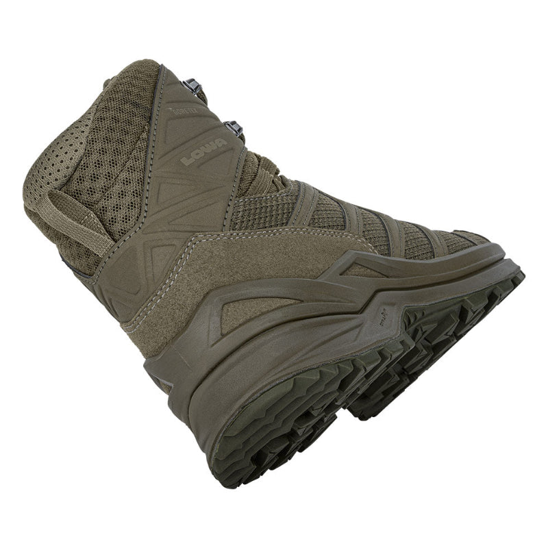 Ranger Green hiking boot on a white background