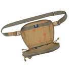 Shaw Concepts RAID Pouch V3 interior showing full clamshell opening with internal dimensions and layout space, drop down medical and utility pouch with soft loop lining and elastic retention built for IFAK organization, combat gear loadouts, and law enforcement duty setups made in the USA