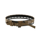 MultiCam Arid AXL Eclipse Belt in Curv composite, an ultra-rigid tactical platform for MOLLE gear, competition shooting, and range duty setups