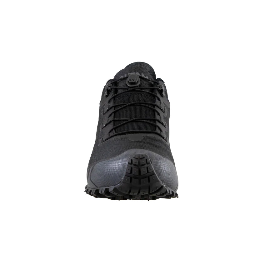 Altama Legacy Low Black front toe view showing reinforced toe protection and slip resistant outsole for range and duty environments