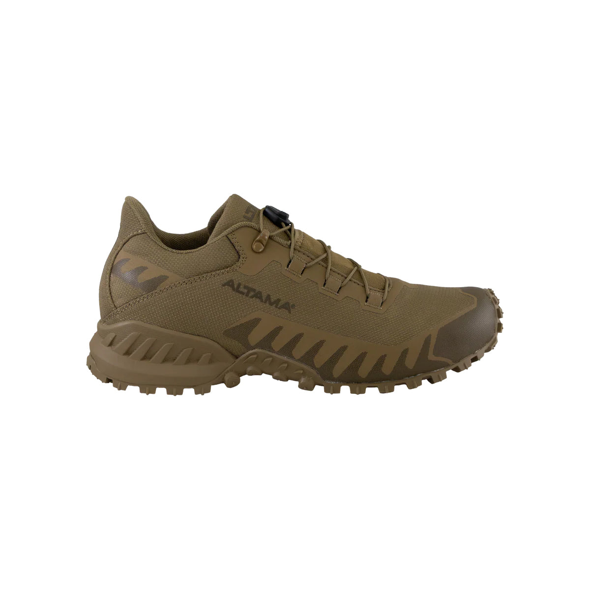 Altama Legacy Low Coyote right profile tactical training shoe with reinforced textile upper and lightweight stability chassis