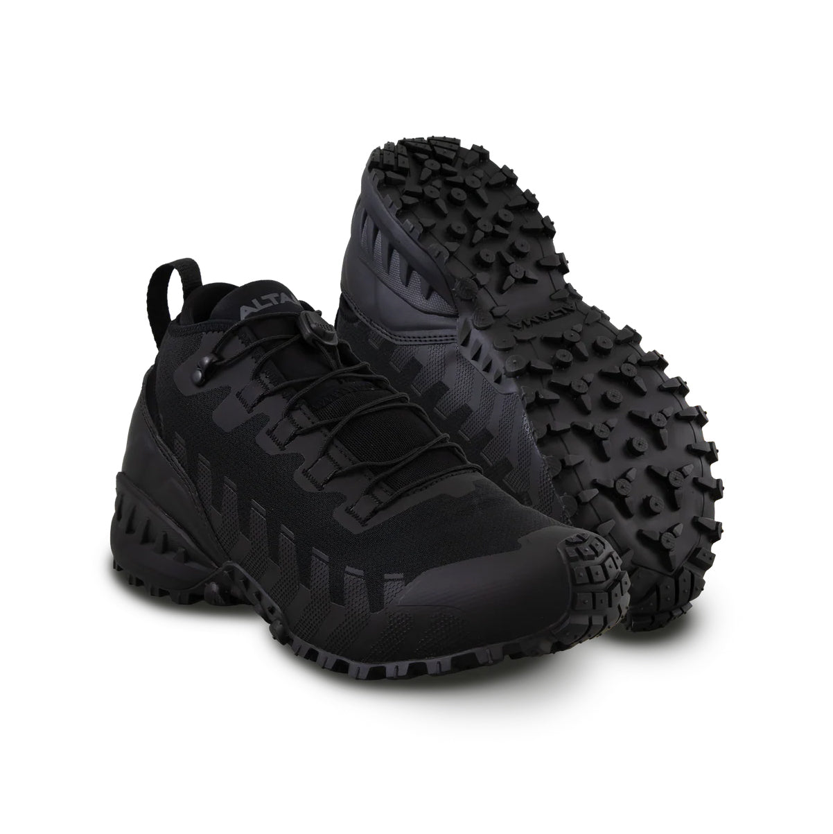 Pair of Altama Legacy Mid Black tactical training boots built for range days, military training, and law enforcement field use