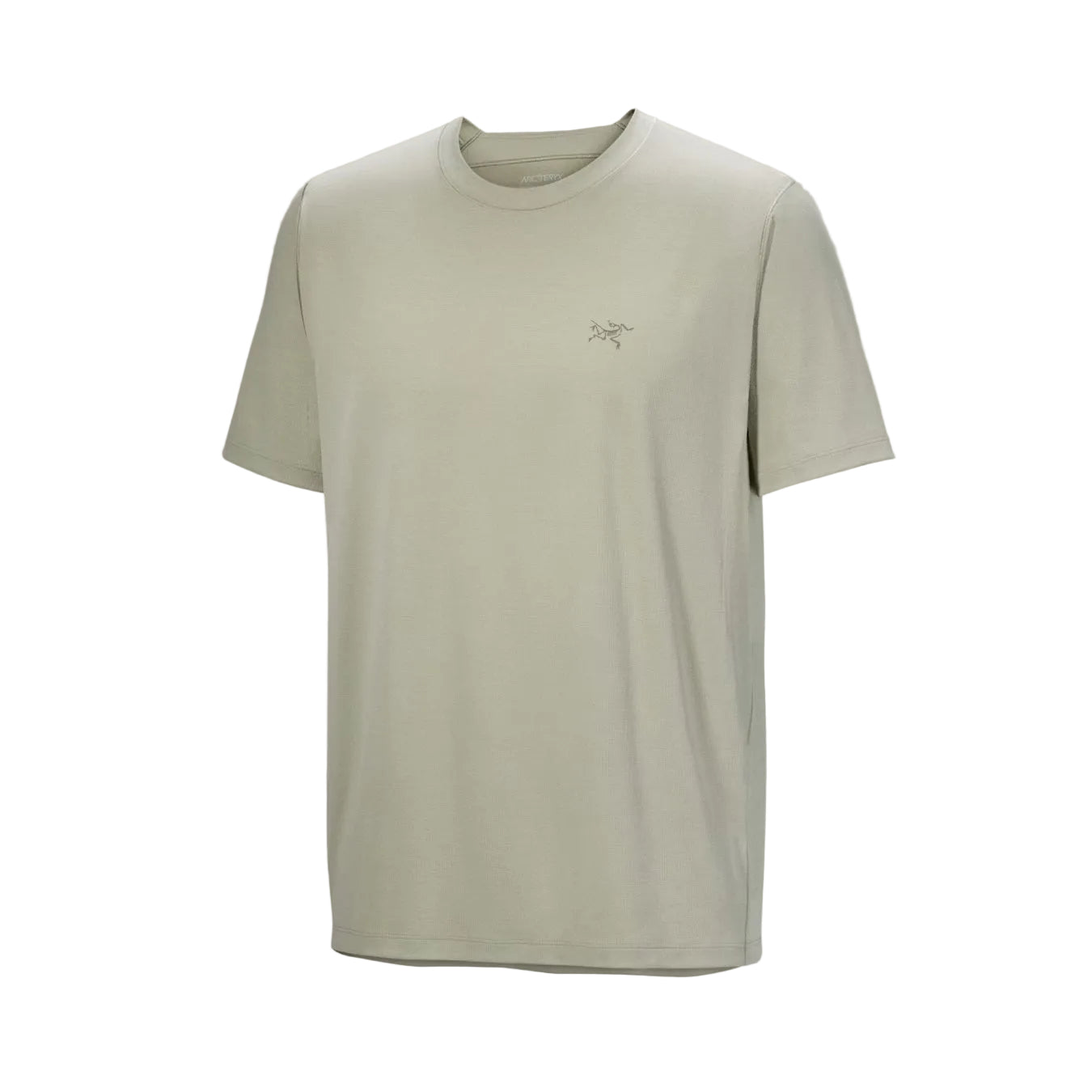 Arc'teryx Cormac Crew Neck Shirt in Habitat green featuring breathable recycled polyester waffle fabric built for trail running, hot weather hiking, and high output mountain training