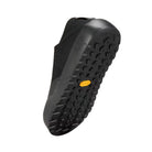 Bottom view of the Arc'teryx Kragg Shoe in Black highlighting the Vibram Megagrip outsole with optimized approach lugs for traction on rock, dirt, and mixed terrain.