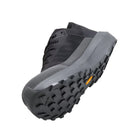 Angled view of the Arc'teryx Norvan LD 4 in Black/Graphite featuring the breathable upper, lightweight construction, and trail-ready outsole.