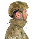 Arc'teryx PRO Alpha Jacket LT GEN 2.1 Multicam with hood packed showing streamlined tactical shell profile designed for low visibility and efficient gear integration