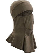 Standard product shot of the Arc'teryx PRO Assault Balaclava FR Gen 2 in Ranger Green showing the flame resistant Defender M mesh knit construction, full face and neck coverage, and ergonomic low profile design optimized for helmet integration, PPE compatibility, and high breathability during direct action and CQB operations.