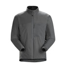 Arc'teryx PRO Atom LT Jacket Gen 2.1 in Wolf Grey lightweight insulated tactical mid layer with CLIMASHIELD Combat Fibrefill, ripstop shell fabric, and Polartec stretch side panels for breathable military cold weather layering