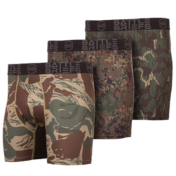 Battle Briefs Foreign Camo 3-Pack Underwear Battle Briefs Large: 36-38 