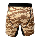 Rear view of Battle Briefs Core Performance Boxer Briefs in Desert Tiger Stripe showing the no-ride design and full-coverage rear construction.
