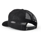 Black mesh cap on a white background
