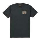 Front View of Vintage black cotton t-shirt by Seager featuring bold snake and "Western Grit" back print