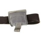 Rear view of the Blue Force Gear Belt Mounted Dump Pouch highlighting the belt mounting interface and lightweight Helium Whisper platform.