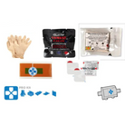 Blue Force Gear Micro Trauma Kit NOW! PRO Refill Kit shown with advanced trauma gear including tourniquet, gauze, chest seals, and gloves. Complete medical refill for the Micro TKN IFAK, ideal for law enforcement, military, and first responders.