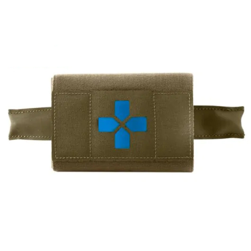 Blue Force Gear Micro Trauma Kit NOW! (Micro TKN) in Ranger Green, a lightweight, low-profile IFAK built for law enforcement, military, and EDC use. Features Ten-Speed® outer pouch, BLIP pull tabs, and removable insert for fast trauma care access.