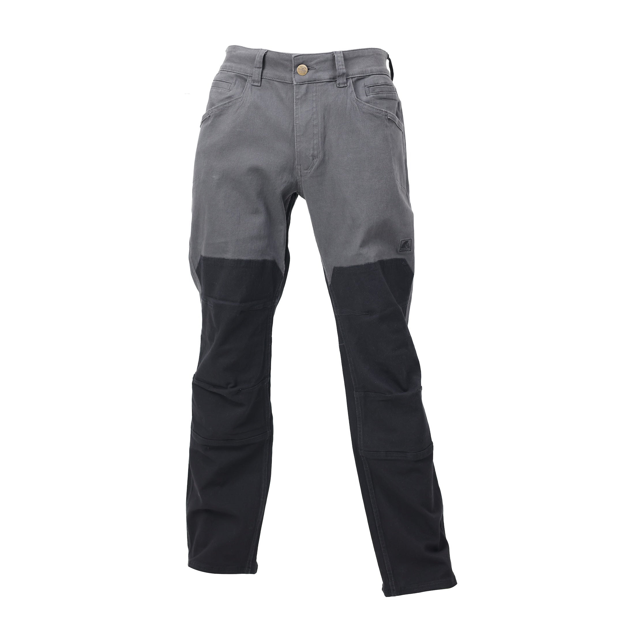 Front view product image of the TD Braddock Tactical Pants in Charcoal Colorblock, built from abrasion-resistant heavyweight canvas with 10 tactical pockets and reinforced double knees