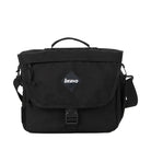 Bravo Co Hull Block 1 tactical duffel bag in Cordura Black featuring a compact design, flap closure, top carry handle, and adjustable shoulder strap.
