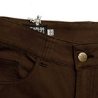 Close-up view of the Carlos Ray V3 Tactical Pants waistband showing the concealed handcuff key pocket, designed for discreet storage and professional-use functionality. Highlights the streamlined construction and tactical readiness built into the V3 design.