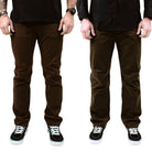 Side-by-side front product shot of the TD Carlos Ray V3 Tactical Pants in Slim Fit and Regular Fit, highlighting their 4-way stretch twill fabric, reinforced pockets, articulated knees, gusseted crotch, and EDC-ready design. Shows the upgraded fit options and clean front silhouette for buyers searching for the best tactical pants, everyday tactical wear, and high-performance range pants.