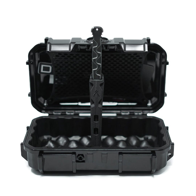 Dynamis Combat Flathead Gen 2 tactical pry tool with included waterproof protective case for maritime and field use