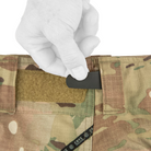 Close-up of the low-profile waist adjustment system on the Crye Precision G3.5 Combat Pant™, designed for a custom tactical fit with enhanced comfort during extended wear.