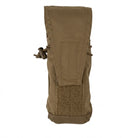 Crye Precision 152 Bottle Pouch in Coyote Brown featuring adjustable retention, a tuckable flap, and versatile storage for radios, water bottles, magazines, and mission-essential gear.