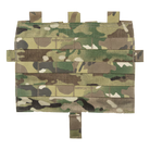 Crye Precision AVS Detachable Flap MOLLE in MultiCam featuring three rows of MOLLE webbing for mounting pouches and accessories to AVS and JPC plate carriers.