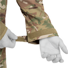Close-up of the adjustable hook-and-loop cuff on the Crye Precision FR Field Shirt in Multicam for a secure, customizable fit.