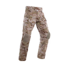 Front view of Crye Precision G3.5 Combat Pant in MultiCam Arid, designed for desert operations with VTX RIPSTOP fabric and enhanced mobility for tactical missions.