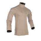 Crye Precision G3.5 Combat Shirt in Khaki designed with a moisture-wicking FR torso, reinforced sleeves, and a combat-ready fit.