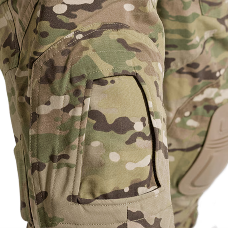 Close view of the Crye Precision G3 Combat Pants showing the dedicated knee pad slots designed for AIRFLEX combat knee pad integration with a built in flap for use without pads.