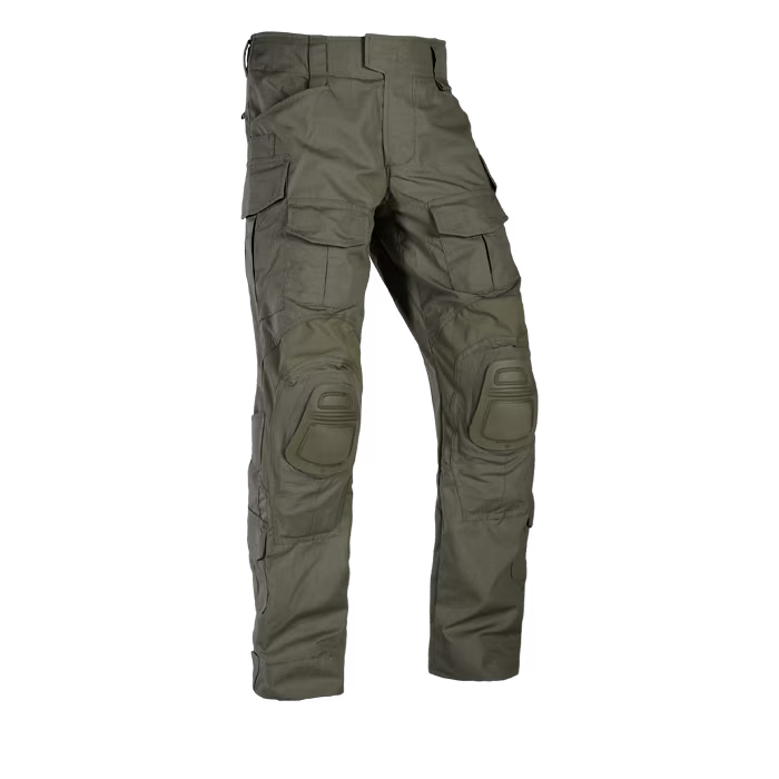 Crye Precision G3 Combat Pants in Ranger Green featuring articulated knees, integrated knee pad compatibility, and stretch panels for enhanced mobility.