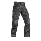 Crye Precision G4 Combat Pants in MultiCam Black, made from VTX RIPSTOP™ stretch fabric with Invista T420 nylon for law enforcement and urban operations. Features cargo pockets, mesh venting, and adjustable knees for tactical performance.