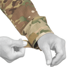 Close-up of the adjustable hook-and-loop cuff on the Crye Precision G4 Combat Shirt for a secure, customizable fit.