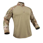 Crye Precision G4 Combat Shirt in Multicam featuring a flame-resistant torso, VTX RIPSTOP sleeves, and a quarter-zip tactical design for wear under body armor.