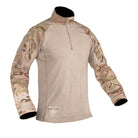 Crye Precision G4 Combat Shirt in Multicam Arid featuring a flame-resistant torso, lightweight stretch sleeves, and a quarter-zip tactical design.