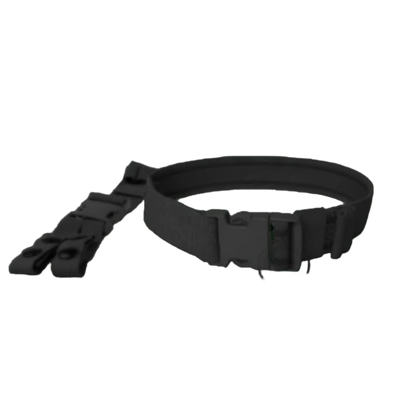 Crye Precision GP Pouch 11x6x4 Drop Leg Mount in Black | Flexible drop leg solution with side release buckle, MOLLE belt mount, and gripper strap.
