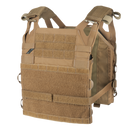 Crye Precision JPC R-SERIES Plate Carrier in Coyote | Best Lightweight tactical armor carrier with modular cummerbund support, cable routing, and side armor compatibility.