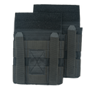 Crye Precision JPC Side Plate Pouch Set in Black built for carrying 6x6 side armor plates with secure retention and streamlined integration.