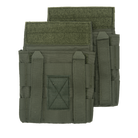 Crye Precision JPC Side Plate Pouch Set in Ranger Green featuring stretch-fit construction and compatibility with Crye plate carrier systems.