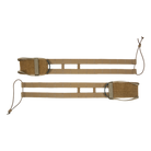 Crye Precision R-Series 2-Band Structural Cummerbund in Coyote designed with dual MOLLE mounting rows, structural reinforcement, and load-bearing support.