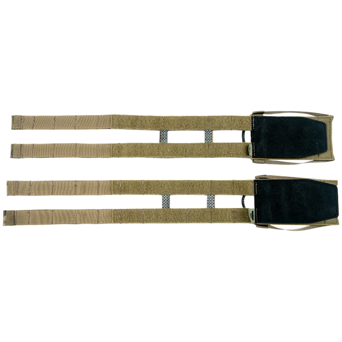 Alternate view of the Crye Precision R-Series 2-Band Structural Cummerbund in Multicam highlighting the dual MOLLE rows, structural construction, and low-profile design for Crye R-Series plate carriers.