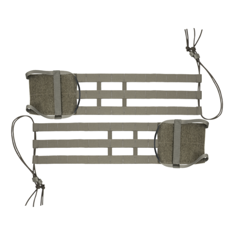 Crye Precision R-Series 3-Band Structural Cummerbund in Ranger Green featuring reinforced load-bearing construction, three rows of MOLLE webbing, and shock cord rear retention.