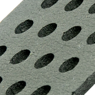 Close-up of the Crye Precision R-Series JPC Padded Insert showing laser-cut ventilation holes designed to improve airflow and reduce weight.